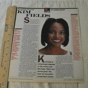 Kim Fields clipping Facts of Life & Living Single TV actress 1995 article